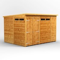 10 x 8 Power Pent Double Door Security Shed