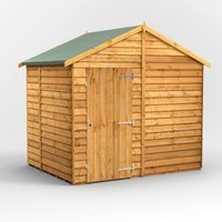 6 x 8 Power Overlap Apex Windowless Shed