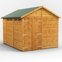 10 x 8 Power Apex Double Door Security Shed