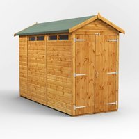 10 x 4 Power Apex Double Door Security Shed