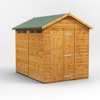 8 x 6 Power Apex Security Shed