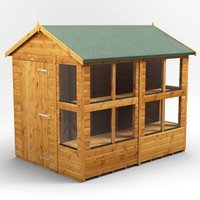 8 x 6 Power Apex Potting Shed