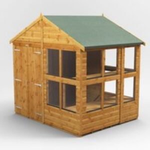 6 x 8 Power Apex Double Door Potting Shed