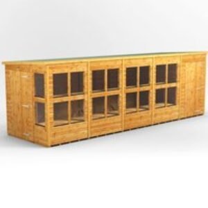 20 x 6 Power Pent Potting Shed With 4ft Side Store