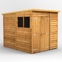 6 x 8 Power Overlap Pent Double Door Shed