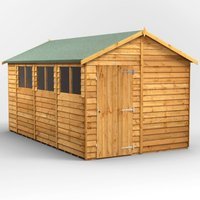 14 x 8 Power Overlap Apex Shed