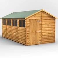 16 x 8 Power Overlap Apex Shed