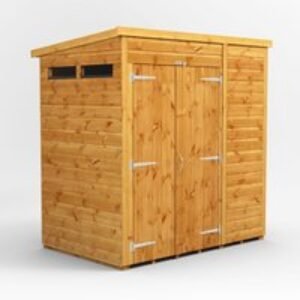 6 x 4 Power Pent Double Door Security Shed