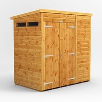 6 x 4 Power Pent Double Door Security Shed