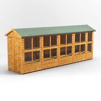 18 x 4 Power Apex Double Door Potting Shed