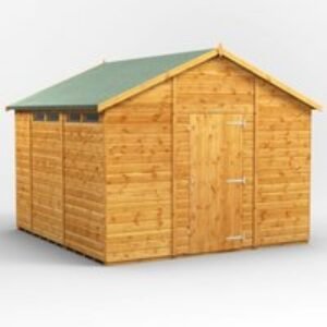 10 x 10 Power Apex Security Shed