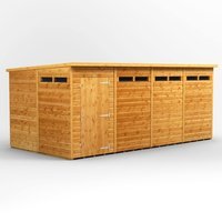 16 x 8 Power Pent Security Shed