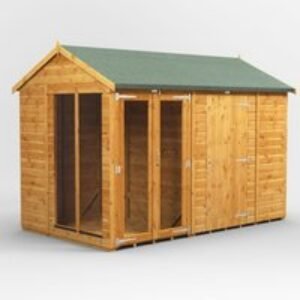 10 x 6 Power Apex Summerhouse With 6ft Side Store