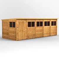 20 x 8 Power Overlap Pent Shed
