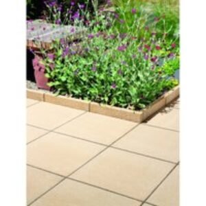 Bradstone Textured Buff Paving Slab 450x450x32mm