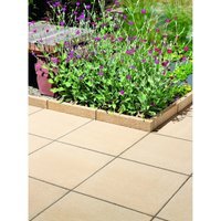 Bradstone Textured Buff Paving Slab 450x450x32mm