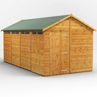 16 x 8 Power Apex Security Shed