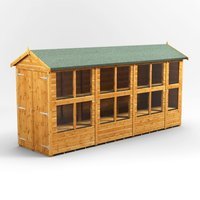 14 x 4 Power Apex Double Door Potting Shed