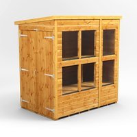 6 x 4 Power Pent Double Door Potting Shed