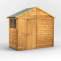 4 x 8 Power Overlap Apex Double Door Shed