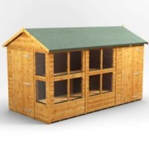 12 x 6 Power Apex Potting Shed With 4ft Side Store