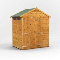 4 x 6 Power Apex Double Door Security Shed