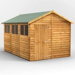 12 x 8 Power Overlap Apex Shed
