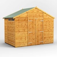 6 x 10 Power Apex Double Door Security Shed