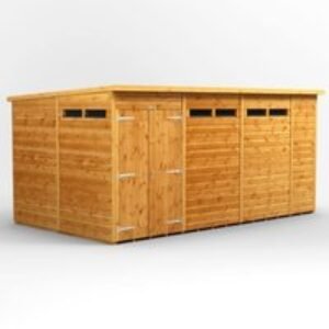 14 x 8 Power Pent Double Door Security Shed