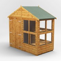 4 x 8 Power Apex Double Door Potting Shed