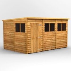 12 x 8 Power Overlap Pent Shed