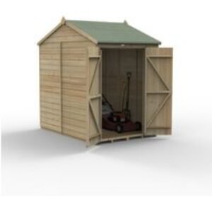 Beckwood 5x7 Reverse Apex Shed No Windows DoubleDoor Installed