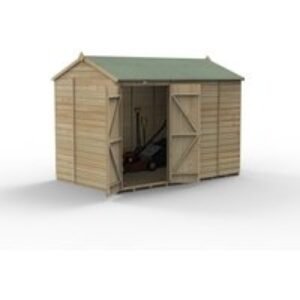 Beckwood 10x6 Reverse Apex Shed No Windows Double Door