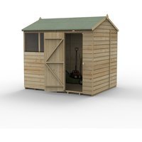 Beckwood 8×6 Reverse Apex Shed 2 WindowsInstalled