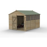 Beckwood 8x12 Apex Shed 6 Windows Double Door