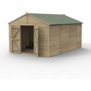 Beckwood 10x15 Apex Shed No Windows DoubleDoor Installed