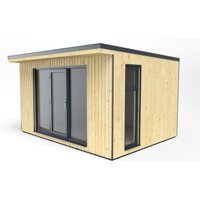 Forest Xtend 4 Garden Building 8′ 2″ x 13′ 3″ x 11′ 3″ Installed