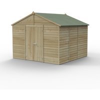 Beckwood 10×10 Apex Shed No Windows DoubleDoor Installed