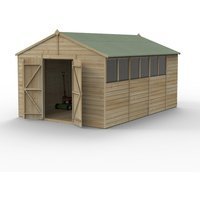 Beckwood 10x15 Apex Shed 6 Windows Double Door