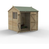 Beckwood 7×7 Reverse Apex Shed 2 Windows Double Door