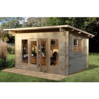 Forest Garden 4 x 3m Melbury Cabin Single Glaze and Underlay Installed