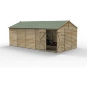 Beckwood 20x10 Reverse Apex Shed No Windows DoubleDoor Installed
