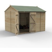 Beckwood 10×8 Reverse Apex Shed No Windows DoubleDoor Installed