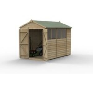 Beckwood 6x10 Apex Shed 4 Windows DoubleDoor Installed
