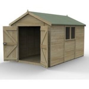 Timberdale 12 x 8 Apex Shed Combo - Installed