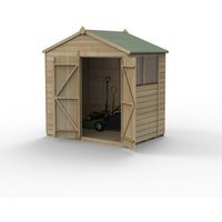 Beckwood 7x5 Apex Shed 2 Windows DoubleDoor Installed