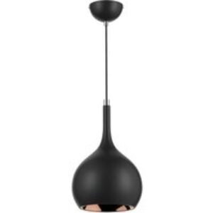 Sycamore Parma Pendant Light Matt Black & Copper