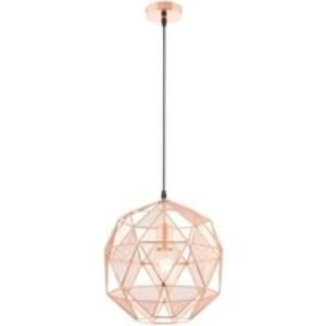 Endon Hex Pendant Light Copper