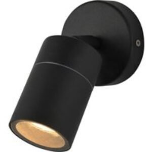 Zinc Leto Adjustable Wall Light GU10 Black