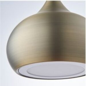 Endon Brosnan Pendant Light Antique Brass ED-61299